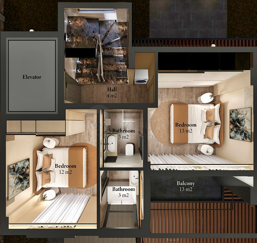 3+1 villa in Fethiye - Antalya area 