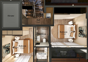 3+1 villa in Fethiye - Antalya area 