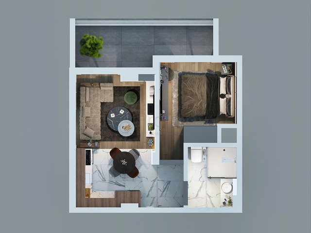 1+1 apartments in Altyntas - Antalya area  1+1 apartments in Altyntas - Antalya area