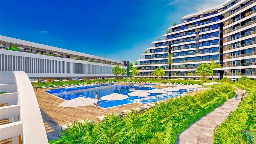 1+1 apartments in a luxury complex in the Altyntas - Antalya area  1+1 apartments in a luxury complex in the Altyntas - Antalya area