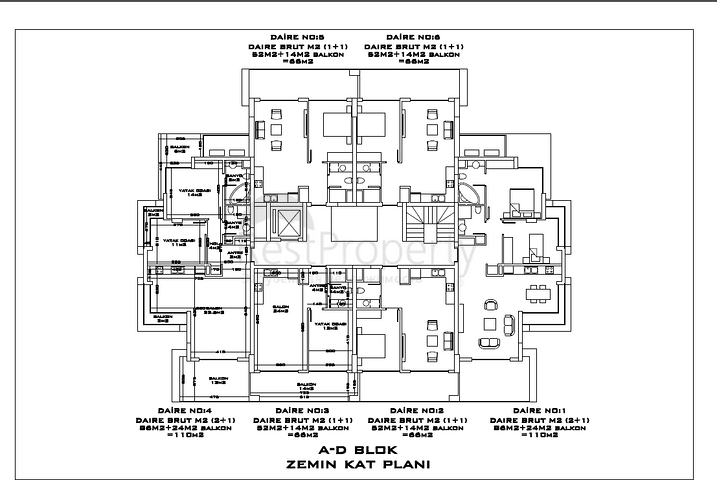 Apartments in the new residential complex from the famous developer, Oba district
