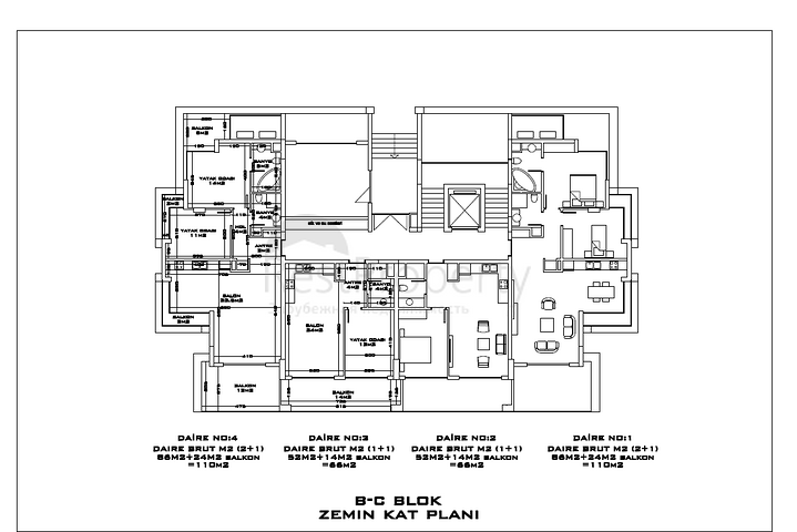Apartments in the new residential complex from the famous developer, Oba district