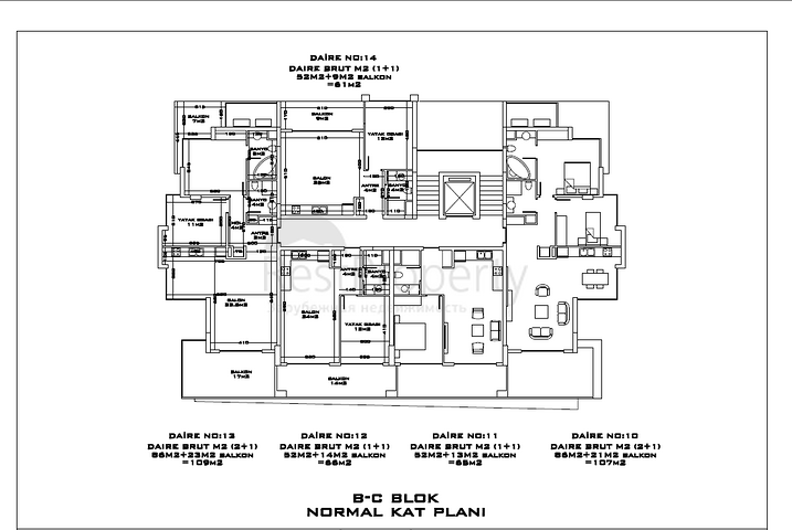 Apartments in the new residential complex from the famous developer, Oba district