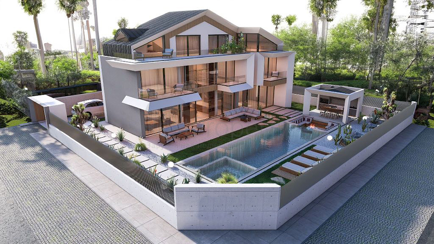 5+1 villa in Fethiye - Antalya area 