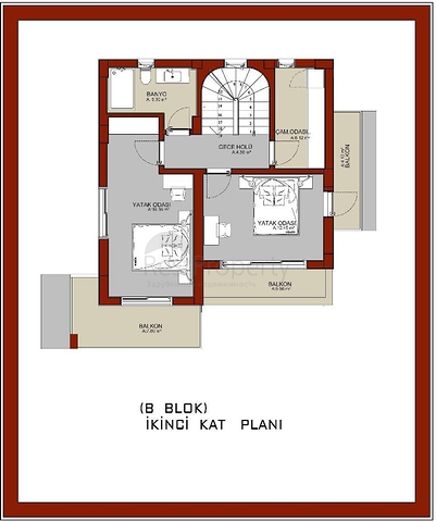 New 4+1 Villa in Fethiye from Owner, 210 m²