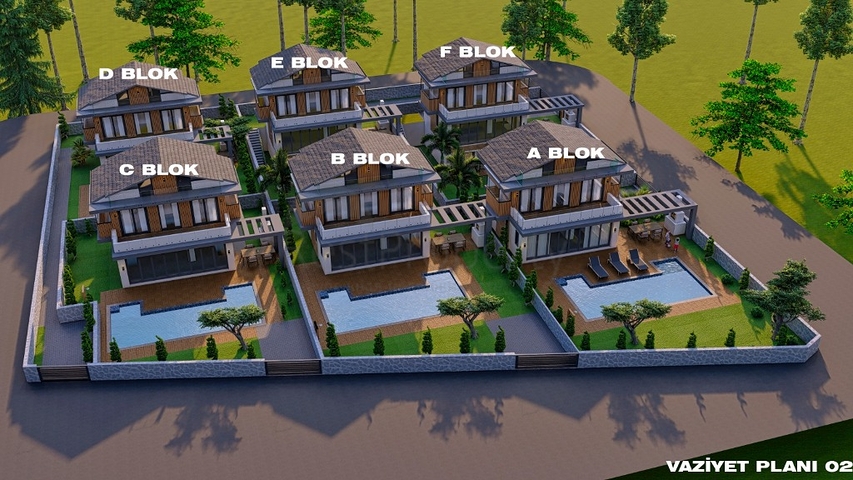 4+1 villa in Fethiye - Antalya area 