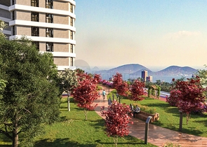 Residential complex on the highest hill in Istanbul, overlooking the Princes' Islands