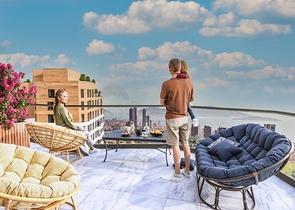 Residential complex on the highest hill in Istanbul, overlooking the Princes' Islands