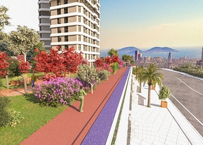 Residential complex on the highest hill in Istanbul, overlooking the Princes' Islands