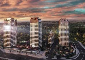 Residential complex on the highest hill in Istanbul, overlooking the Princes' Islands