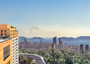 Residential complex on the highest hill in Istanbul, overlooking the Princes' Islands