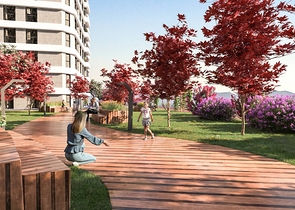 Residential complex on the highest hill in Istanbul, overlooking the Princes' Islands