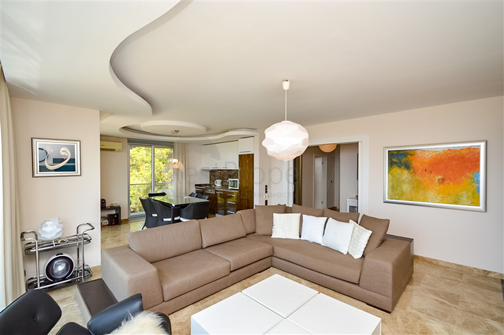 Luxury apartment with view characteristics on the Alanya coast