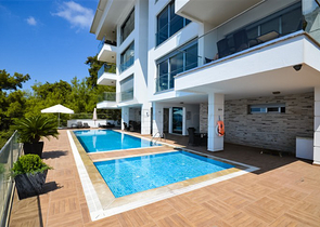 Luxury apartment with view characteristics on the Alanya coast