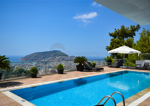 Luxury apartment with view characteristics on the Alanya coast