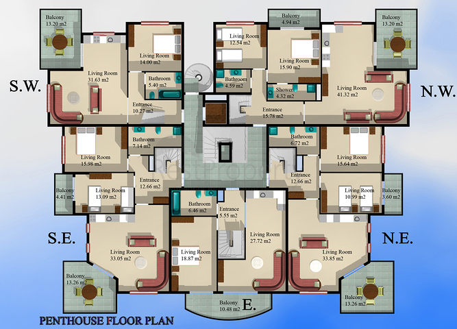 Apartaments and penthouses in Oba, Alanya