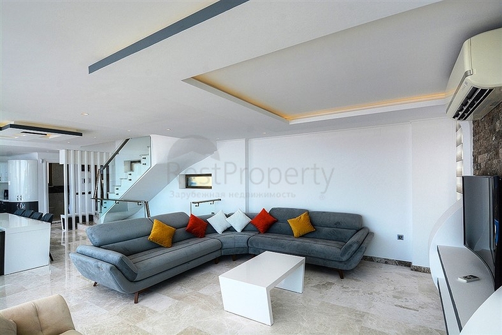 5+1 private villa in Kalkan with sea and island views