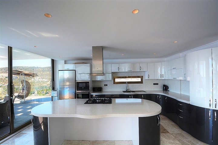 5+1 private villa in Kalkan with sea and island views