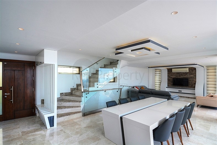 5+1 private villa in Kalkan with sea and island views