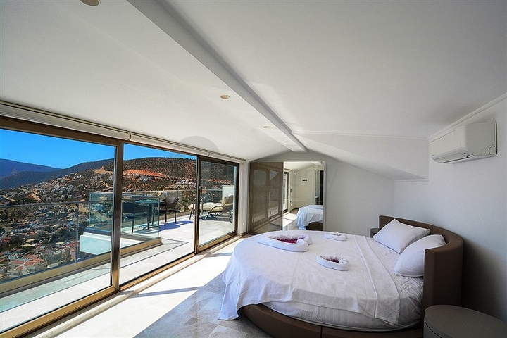 5+1 private villa in Kalkan with sea and island views