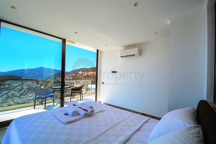 5+1 private villa in Kalkan with sea and island views
