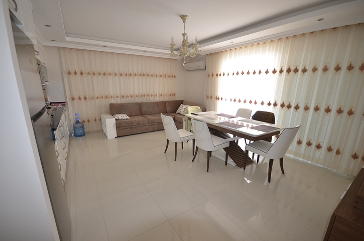 Beautiful 2+1 apartment with sea view in the center of Oba