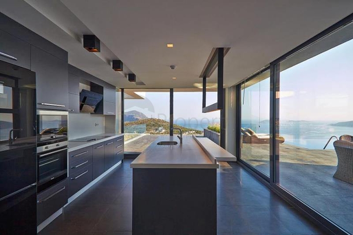 Modern villa with sea view in Kalkan