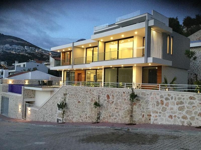 Modern villa with sea view in Kalkan