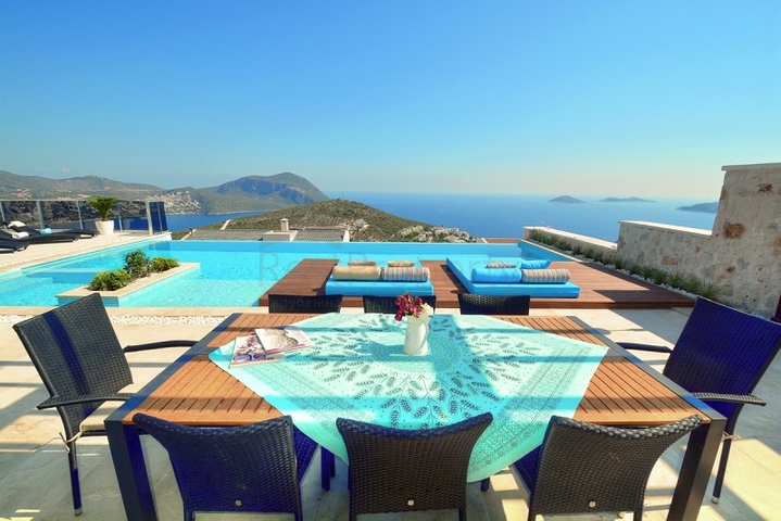 Magnificent villa with sea view in Kalkan