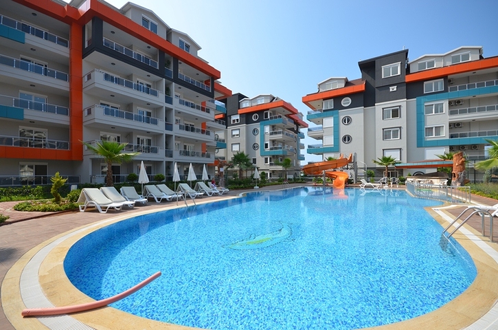 1+1 apartment in a hotel-plan complex in Kestel