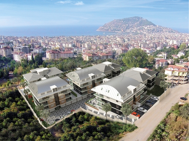Apartments in a new modern complex in the center of Alanya