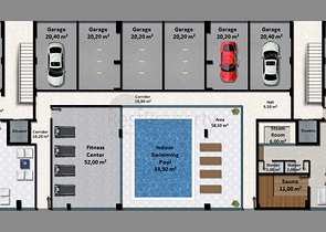 Apartments in a new modern complex in the center of Alanya