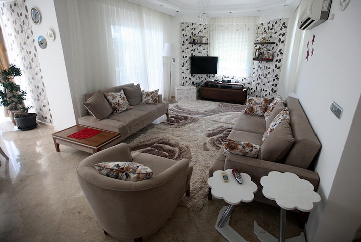 4+1 furnished villa in the center of Belek, 500 m from the golf courses