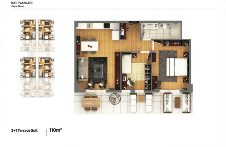 Elite project in Lara/Antalya only 400 m from the beach!