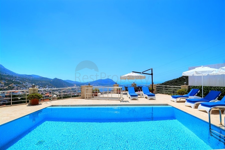 Furnished villa in an atmospheric Kalkan