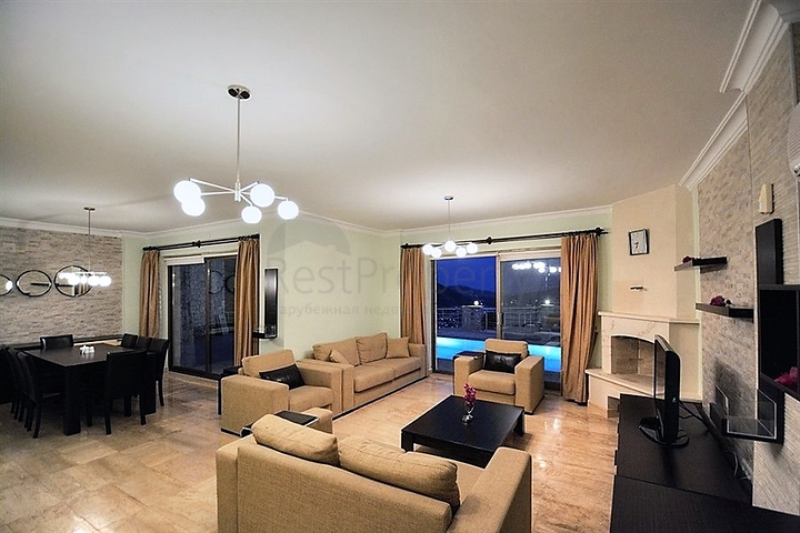 Furnished villa in an atmospheric Kalkan