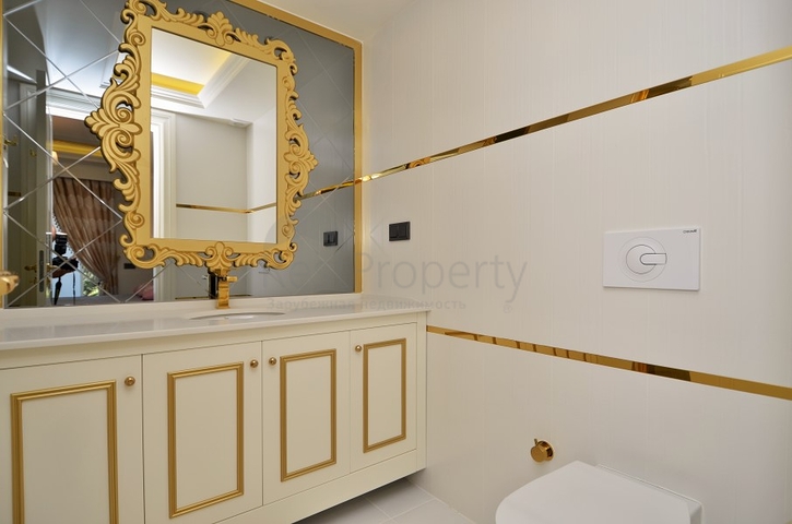 Luxury apartments for rent, with a 2+1 layout in the center of Alanya