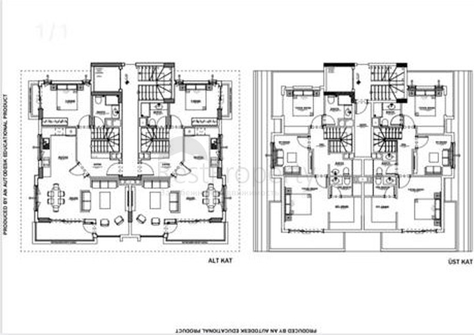 Duplex apartments in a new complex