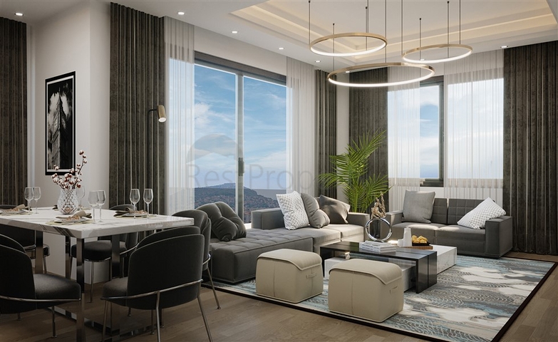 Duplex apartments in a new complex