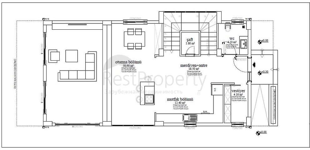 New investment project with mountain view in Kargicak district