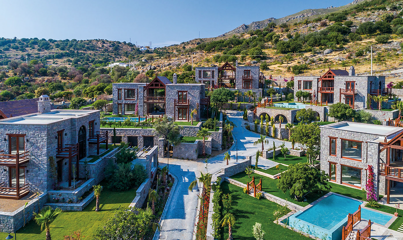 Luxury stone villas in a historic location