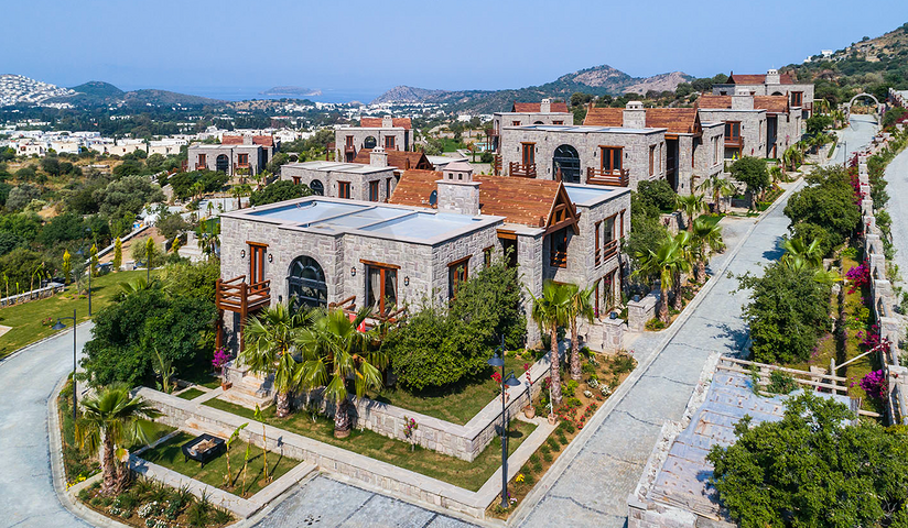 Luxury stone villas in a historic location