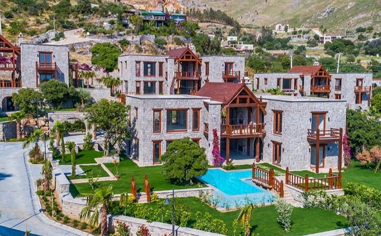 Luxury stone villas in a historic location