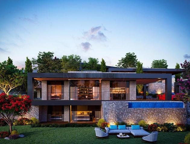 Luxury villa project with panoramic views of the Aegean Sea!