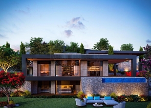 Luxury villa project with panoramic views of the Aegean Sea!