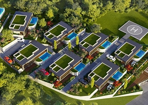 Luxury villa project with panoramic views of the Aegean Sea!