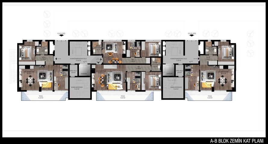Off-plan project in the area of Unzhaly Konyaalti Antalya