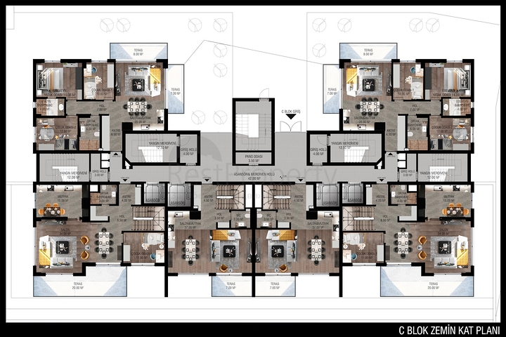Off-plan project in the area of Unzhaly Konyaalti Antalya