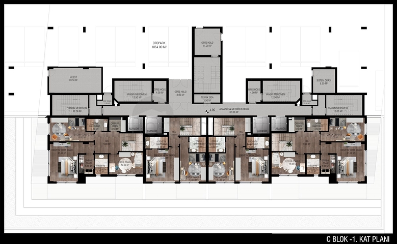 Off-plan project in the area of Unzhaly Konyaalti Antalya