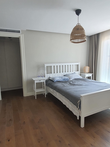 4+1 penthouse in a complex on the first coastline in the beautiful bay of Kucukbuk, Bodrum